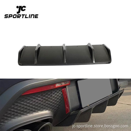 Carbon Fiber Rear Lip Bumper for Porsche Macan GTS 2022-2023